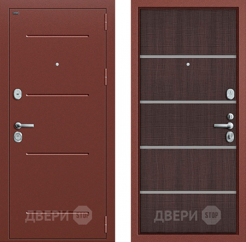 Входная металлическая Дверь Groff Т2-204 Wenge Crosscut в Долгопрудном