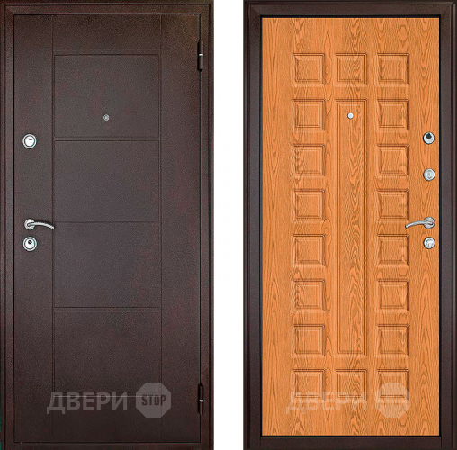 Входная металлическая Дверь Форпост Квадро Дуб золотой в Долгопрудном