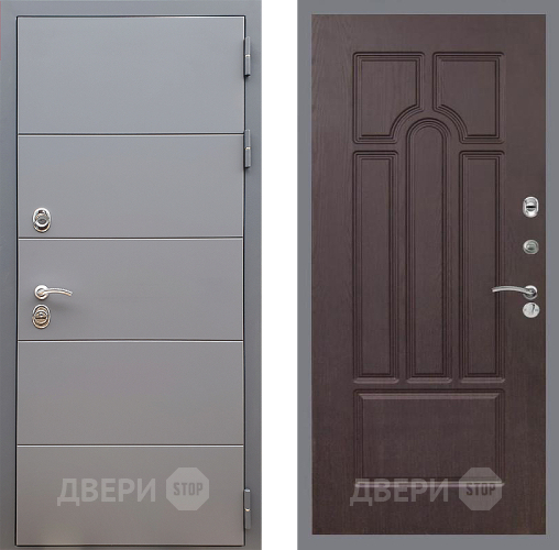 Входная металлическая Дверь Стоп АРТ ГРАФИТ ФЛ-58 Венге в Долгопрудном