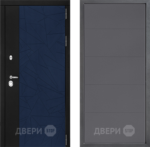 Входная металлическая Дверь Дверной континент ДК-9 ФЛ-649 Графит софт в Долгопрудном