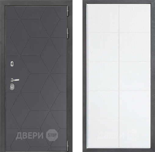 Входная металлическая Дверь Дверной континент ДК-3/744 ФЛ-Кватро Белое дерево в Долгопрудном