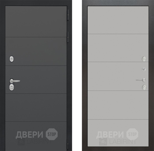 Дверь Лабиринт (LABIRINT) Art 13 Грей софт в Долгопрудном