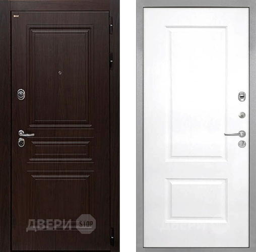 Дверь Интекрон (INTECRON) Брайтон Тиковое Дерево Альба Роял Вуд белый в Долгопрудном