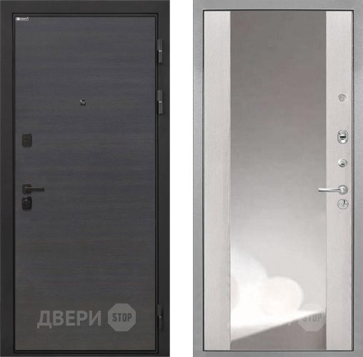 Входная металлическая Дверь Интекрон (INTECRON) Профит Black Эковенге ФЛЗ-516 Зеркало Сосна белая в Долгопрудном