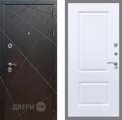 Входная металлическая Дверь Рекс (REX) 13 Венге Смальта Силк Сноу в Долгопрудном